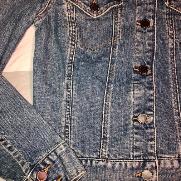 Calvin Klein Jean jacket Sz S cropped med wash - Picture 9 of 15